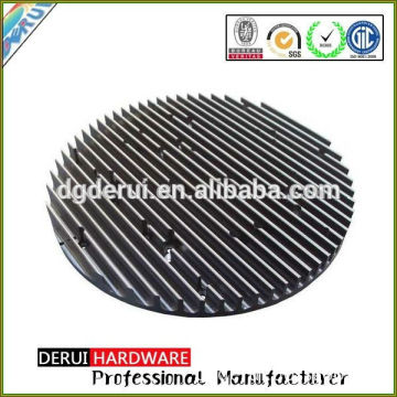 High quality led aluminum radiator sunflower heat sink with hard type 3 black anodized